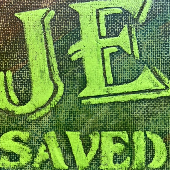Jesus Saved My Life* Acrylic Canvas Painting - Picture 9 of 16